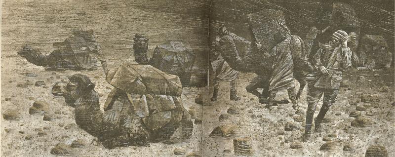 william r clark hedins expedition under en sandstorm langt inne i takla makanoknen i april 1894 Spain oil painting art